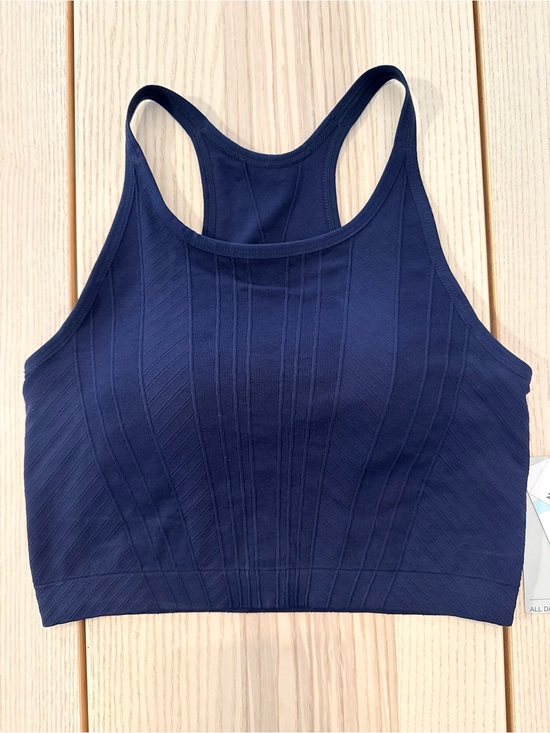 Zella Other - Zella Seamless Longline Sports Bra Navy Small NWT Racerback Medium Support